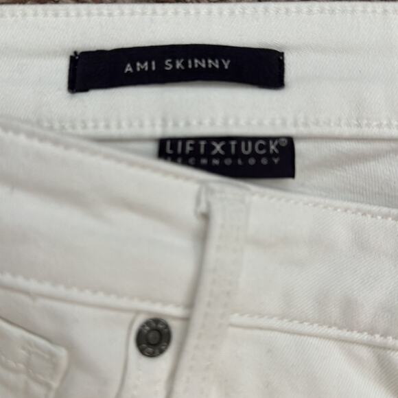 NYDJ Ami Skinny Pants Lift Tuck Technology Optic White Size 16 Summer Shaping - Picture 7 of 11